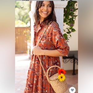 Rebecca Tiered Dress by Natural Life Sz L